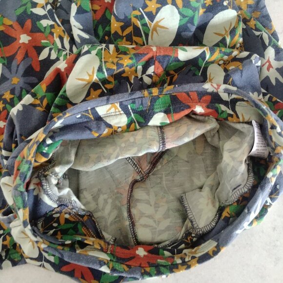 Toad & Co organic cotton tencel stretch relaxed cropped lounge pants blue Small - Picture 12 of 16